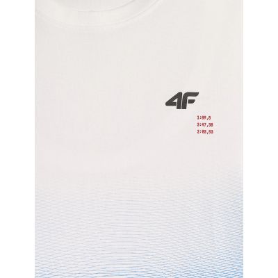 7. T-shirt regular z nadrukiem męski 4F 4FRSS26TTSHM4040-33A