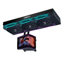 Lian Li HydroShift II OLED Curved 360 UNI FAN P28 AiO-Wasserkühlung, 360 mm, OLED-Display, P28-Lüfter - schwarz