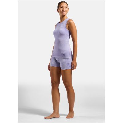 2. Koszulka damska bez rękawów Odlo PERFORMANCE LIGHT - RAIN DYE BL TOP crew neck singlet fioletowa