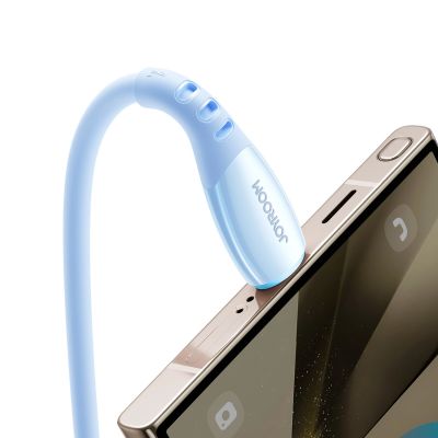 6. Kabel Joyroom S-A59 Vibrant Series 3A USB-A - USB-C 1,2m - niebieski