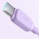 9. Kabel Joyroom Multi-Color Series A14 USB-A / USB-C 3A 1.2 m - fioletowy