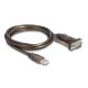2. DeLOCK Adapter USB 2.0 Typu-A na 1 x szeregowy RS-232 D-Sub 9-pinowy męski ze śrubami, 1,5 m