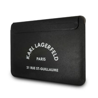 2. Pokrowiec na laptopa Karl Lagerfeld Saffiano RSG Sleeve 13" - czarny