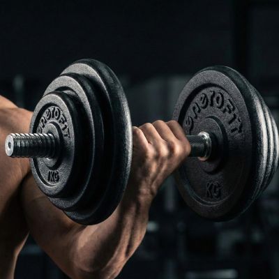 10. OBCIĄŻENIE ŻELIWNE CZARNE 1 KG ENERO FIT fi26,5 1 SZT