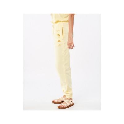 4. Spodnie RIP CURL Re-Entry Trackpant - jasny żółty