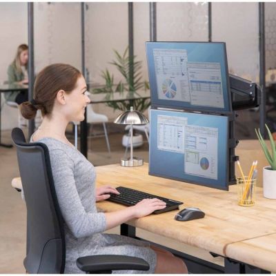 9. Fellowes Ergonomia ramię na 2 monitory pionowe - seria Platinum