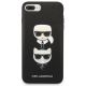 3. Etui Karl Lagerfeld Saffiano Karl&Choupette Head na iPhone 7 Plus / iPhone 8 Plus - czarne