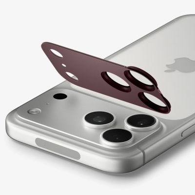 6. Szkło hartowane na aparat Spigen Optik Pro XL GLAS.TR EZ FIT na iPhone 18 Pro Max - dark cherry