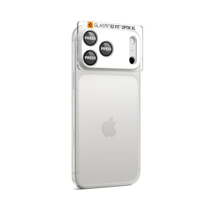 3. Szkło na obiektyw Spigen Optik Pro XL na iPhone 17 Pro Max - srebrne