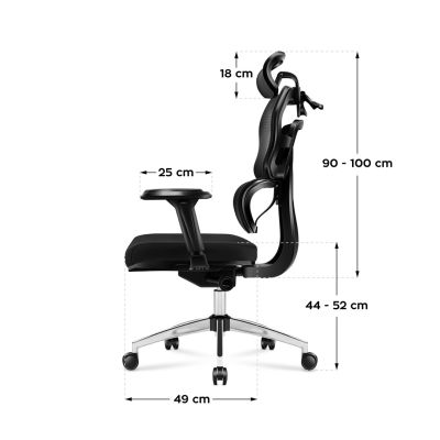 16. Fotel biurowy MA-Expert 4.9 Black