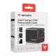 10. ładowarka Verbatim Gan 65W 2xUSB-C PD,1xUSB-A, retrac. Przewód 32217
