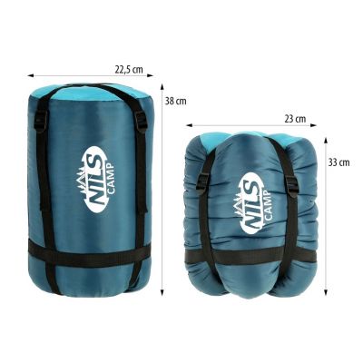 9. Śpiwór NILS CAMP NC2012 szaro-niebieski