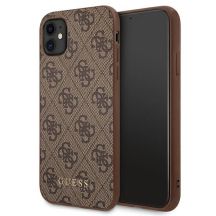 Etui Guess 4G Metal Gold Logo na iPhone 11 / Xr 6,1" - brązowe