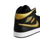 5. Buty do koszykówki Air Jordan 1 Mid (GS) Black/Metallic Gold - DQ8426-071