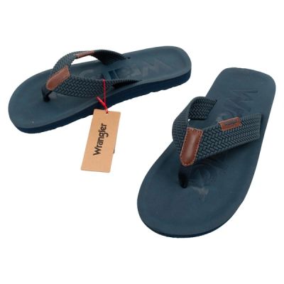 Wrangler buty klapki męskie laczki Zane Flipflop granatowe japonki