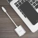 5. Adapter Orico PTAV USB-C - VGA i mini jack 3.5 mm Full HD 0.15 m - srebrny
