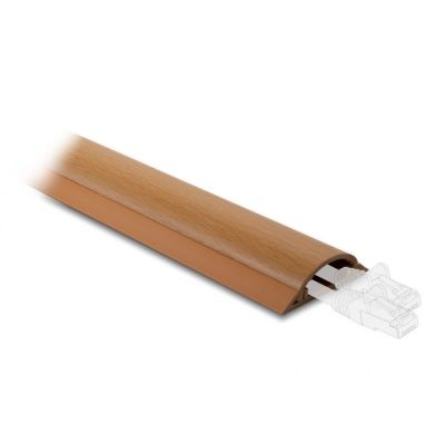 2. DeLOCK Samoprzylepna listwa kablowa 50 x 13 mm - długość 1 m, wygląd drewna