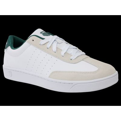 2. Sneakersy K-swiss COURT BALBOA WHITE/CLOUD DANCER/POSY GREEN-M (04735-168-M)