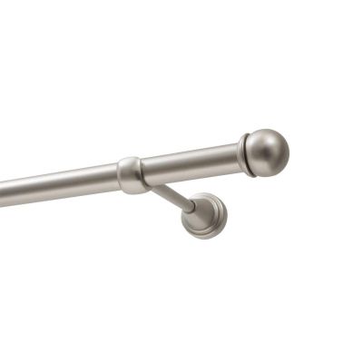 KARNISZ POJEDYNCZY FI 19 MM CHROM SATYNA 320 CM GAŁKA MAX KOWALSKI