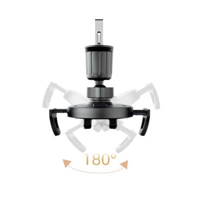 4. Uchwyt na smartfona Dudao F2+ na kratkę nawiewu, zaciskowy - czarny