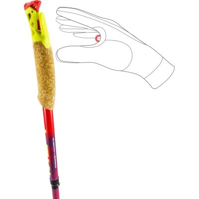 6. Kije trekkingowe LEKI TRL ULTRATRAIL FX ONE, 125cm czerwone