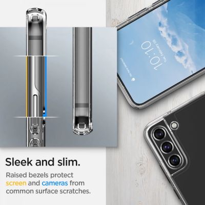 11. Etui Spigen Ultra Hybrid na Samsung Galaxy S22 - przezroczyste