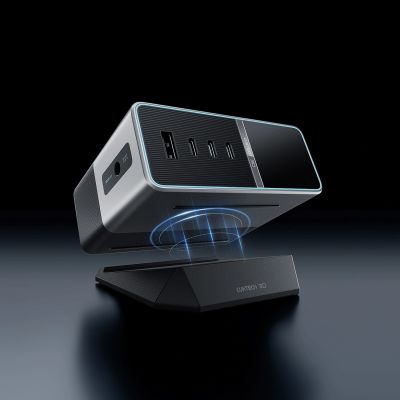 9. Stacja ładująca Cuktech TA3005U 300W 5w1 z wyświetlaczem cyfrowym - srebrna