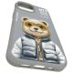 9. Etui Nimmy Cool&Cute 2.0 Bear do iPhone 15 - szare