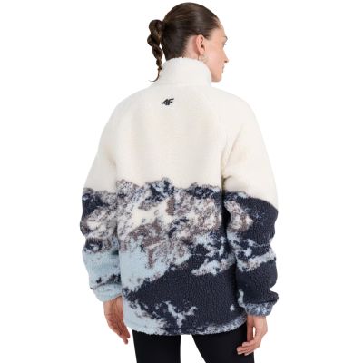 4. Bluza polarowa 4F U351 multikolor allover 4FWAW25TFLEU351 90A