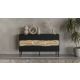 5. Komoda INSERTO 3D 143,5x40x80 czarny + LED