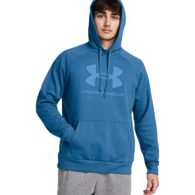 2. Bluza męska Under Armour Rival Fleece Logo HD niebieska 1379758 406 L