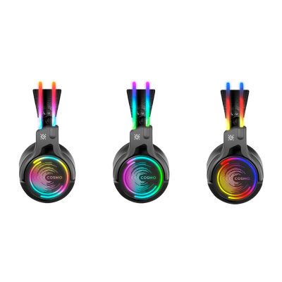 11. DEFENDER SŁUCHAWKI NAUSZNE Z MIKROFONEM COSMO PRO 7.1 PODŚWIETLENIE RGB 64536