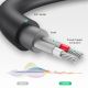 8. Ugreen adapter audio jack 3.5mm męski do 2xRCA żeński kabel 0.25m szary (AV109)