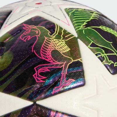 4. Piłka nożna adidas UCL 25/26 Final Pro fioletowo-biała JX9077