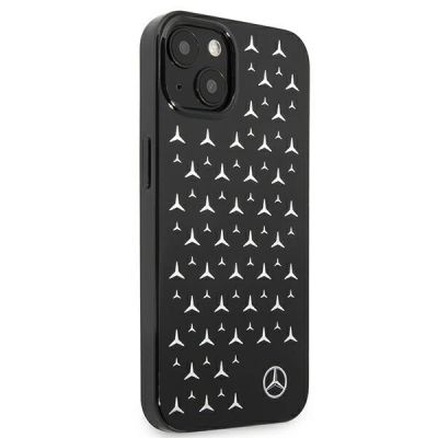 4. Etui Mercedes Silver Stars Pattern na iPhone 13 mini - czarne