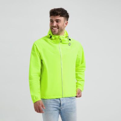 3. Rogelli kurtka na deszcz unisex CORE fluor M