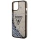6. Etui Guess Liquid Glitter Palm Collection na iPhone 14 - czarne