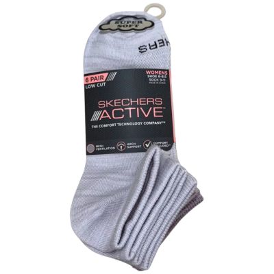 3. Skechers 6pk Womens Non Terry Low Cut Socks S108498-PNK Różowe 36-40