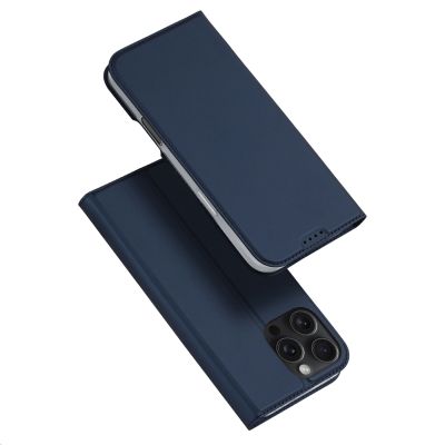 2. Etui Dux Ducis Skin Pro na iPhone 16 Pro Max z klapką i miejscem na kartę - niebieskie