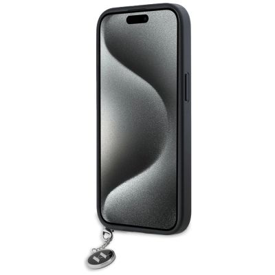 5. Etui Karl Lagerfeld Saffiano Rhinestones & Charm na iPhone 15 / 14 / 13 - czarne