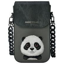 Torebka Nimmy Big Eyed Pet 2.0 Panda na telefon - czarna