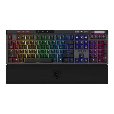 Klawiatura gamingowa czarna MSI STRIKE PRO W SILENT US