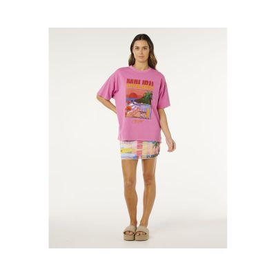 2. Koszulka damska RIP CURL Hayley O Heritage Tee różowa