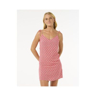 Sukienka RIP CURL Cala Mayor Mini Tie Dress czerwony