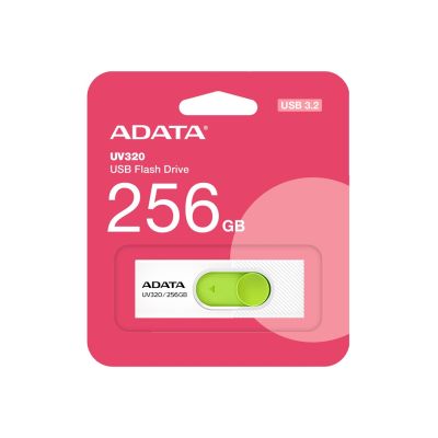 4. ADATA UV320 pamięć USB 256 GB USB Typu-A 3.2 Gen 1 (3.1 Gen 1) Zielony, Biały