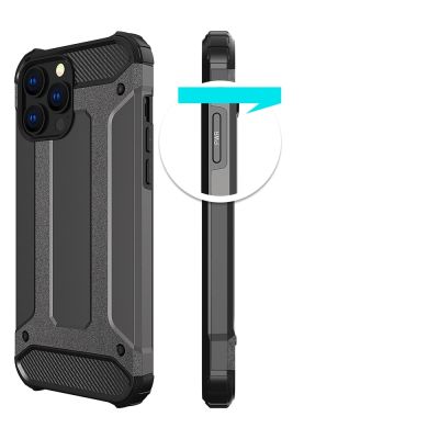 4. Hybrid Armor pancerne hybrydowe etui pokrowiec iPhone 13 Pro czarny