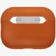 4. Etui UNIQ Lino Silicone na AirPods Pro 3 - pomarańczowe