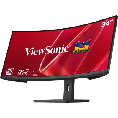 4. Viewsonic VA VA3420C-2 monitor komputerowy 86,4 cm (34") 3440 x 1440 px UltraWide Quad HD LED Czarny
