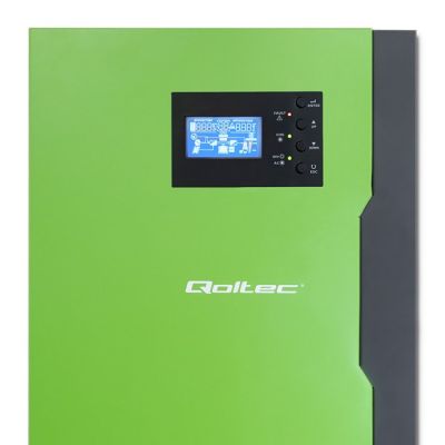 4. Hybrydowy inwerter solarny Qoltec Off-Grid 6KVA | 3,5kW | 100A | 24V | MPPT | Sinus
