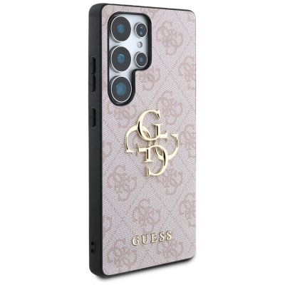 4. Etui Guess Big 4G Logo Classic Logo do Samsung Galaxy S25 Ultra różowy
